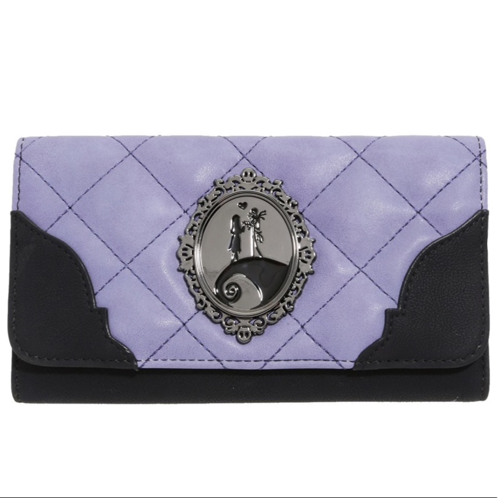 Nightmare Before Christmas Purple Quilted Wallet